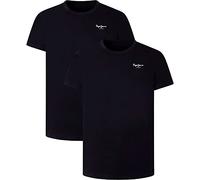Pepe Jeans PEPE TSHIRT 2P, Parte superiore del pigiama Uomo, Nero (Black),XXL
