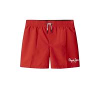 Pepe Jeans Pj Solid Swimshort Pantaloncini, Rosso (Crispy Red), 12 Anni Bambino