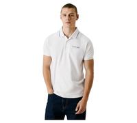 Pepe Jeans Polo da Uomo con Logo digitato, Bianco, XS