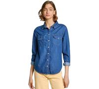 Pepe Jeans Regular Shirt PL304894, Camicia in Jeans Donna, Blue (Denim-HT8),