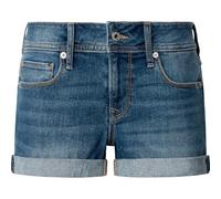Pepe Jeans Regular Short MW Pantaloncini, Blu (Denim-Ic4), 28W Donna