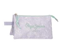 Pepe Jeans Renata Astuccio triplo viola 22 x 12 x 5 cm Poliestere by Joumma Bags, Viola, Taglia unica, Astuccio triplo