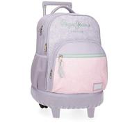 Pepe Jeans Renata Zaino Compact 2 ruote viola 32x43x21 cm Poliestere 28,9L by Joumma Bags, Viola, Taglia unica, Zaino Compact 2 Ruote