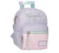 Pepe Jeans Renata Zaino da passeggiata viola 19 x 23 x 8 cm Poliestere 3,5 L by Joumma Bags, Viola, Taglia unica, Zaino da passeggiata