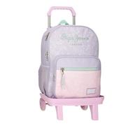 Pepe Jeans Renata Zaino scuola con carrello viola 30 x 40 x 12 cm Poliestere 14,4 L by Joumma Bags, Viola, Taglia unica, Zaino scuola con carrello