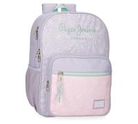 Pepe Jeans Renata Zaino scuola viola 30 x 40 x 12 cm Poliestere 14,4 L by Joumma Bags, Viola, Taglia unica, Zaino scuola