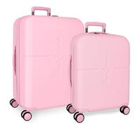 Pepe Jeans, rosa chiaro, 40 x 55 x 20 cm; 48 x 70 x 28 cm, Set valigie