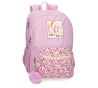 Pepe Jeans Sandra Zaino scuola rosa 32x44x22 cm Poliestere 21,6L by Joumma Bags, Rosa, Zaino scuola