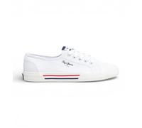 Pepe Jeans Scarpe da Ginnastica Bianche Brady di Base