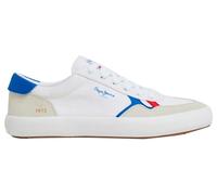 Pepe Jeans Scarpe da Ginnastica Bianche in Pelle Travis Brit