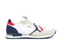 Pepe Jeans Scarpe da Ginnastica in Pelle Bianca Brit Road