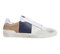 Pepe Jeans Scarpe da Ginnastica Lane Main in Pelle Blu Scuro, Bianco