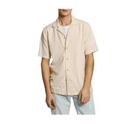 Pepe Jeans, ,Shirts ,Uomo ,Beige ,M Camicia beige a maniche corte Ansel