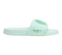 Pepe Jeans Slider Brand W, Scarpe Donna, Verde Acido Verde, 42 EU