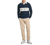Pepe Jeans Slim Chino Twill Pantaloni, Marrone (Beige Cemento), 32 W Uomo