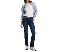 Pepe Jeans Slim Jeans MW Pl204589, Blu (Denim-cu1), 33W x 32L Donna