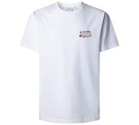 Pepe Jeans Small Flag T-Shirt, Bianco (Bianco), S Uomo