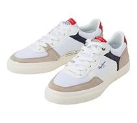 Pepe Jeans Sneaker da Uomo Kenton Master Mesh, Bianco, 44 EU