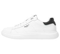 Pepe Jeans Sneaker Eaton Basic Uomo, Bianco, 6 UK