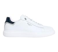 Pepe Jeans Eaton One - Sneakers Basse In Pelle Bianco - Taglia 41 [26.5cm] Uomo