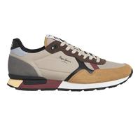 Pepe Jeans Sneakers Uomo Brit Colors M, Marrone Caramello Beige, 42 EU