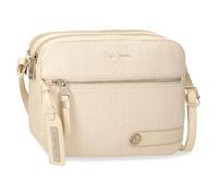 Pepe Jeans Sprig Borsa a tracolla Due scomparti Beige 24 x 16 x 9 cm Pelle sintetica by Joumma Bags, Beige, Taglia unica, Borsa a tracolla a due scomparti