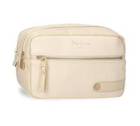 Pepe Jeans Sprig Beauty case beige 26 x 16 x 12 cm Pelle sintetica by Joumma Bags, Beige, Taglia unica, Trousse