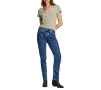 Pepe Jeans Straight Jeans MW Pl204730, Blu (Denim-ct9), 26W x 30L Donna