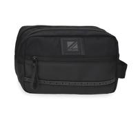 Pepe Jeans Stratford Beauty case a due scomparti adattabile nero 26 x 16 x 12 cm Poliestere by Joumma Bags, Nero, Taglia unica, Beauty case a due scomparti adattabile