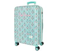 Pepe Jeans Sun Valigia Media Verde Turchese 46x65x25 cm Rigido ABS Lucchetto a Combinazione Integrato 70L 3.7kg 4 Doppie Ruote di Joumma Bags