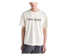 Pepe Jeans Sutton Tee T-Shirt, Beige (Bianco Avorio), M Uomo