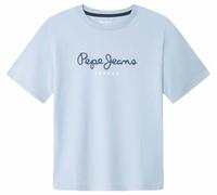 Pepe Jeans New Art T-Shirt, Blu (Celeste), 12 Anni Bambini e Ragazzi