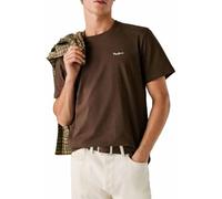 Pepe Jeans Contrast Connor T-Shirt, Marrone (Marrone Scuro), M Uomo