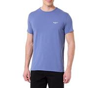Pepe Jeans T-Shirt da Uomo Basic 3N, Blu (Blu Navy Lavato), XXL