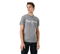 Pepe Jeans T-Shirt da Uomo Elasticizzata Originale, Grigio (Grigio), L, Grigio (Grigio), L