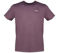 Pepe Jeans T-Shirt da Uomo Original Basic 3N, Viola Melanzana, XXL, Viola (Melanzana Viola), XXL