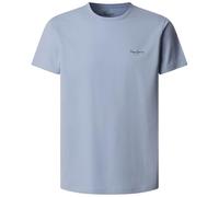 Pepe Jeans T-Shirt da Uomo Originale Basic 3N, Blu (Soho Blue), L