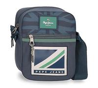 Pepe Jeans Tom Borsa a Spalla Blu 17x21x7 cm Poliestere