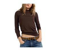 Pepe Jeans - Top Manica Lunga Bruna - - Tops - Donna - Marrone - S