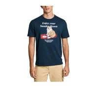 Pepe Jeans, ,Tops ,Uomo ,Blu ,S T-shirt Uomo con Stampa Grafica