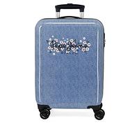 Pepe Jeans Trolley digitale da cabina blu 38 x 55 x 20 cm rigido ABS chiusura a combinazione laterale 34 l 2 kg 4 ruote doppie equipaggiamento a mano