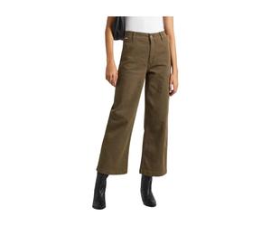 Pepe Jeans, ,Trousers ,Donna ,Verde ,W25 L30 Pantaloni Culotte a Gamba Larga Verdi