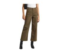 Pepe Jeans, ,Trousers ,Donna ,Verde ,W28 L30 Pantaloni Culotte a Gamba Larga Verdi