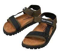 Pepe Jeans URBAN SANDAL MIX CORK, Sandali Uomo, Verde kaki, 27 EU