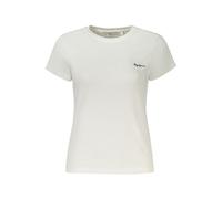 Pepe Jeans White Cotton Women T-Shirt - M