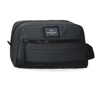 Pepe Jeans Whitton Beauty case adattabile nero 25 x 15 x 12 cm Pelle sintetica e poliestere by Joumma Bags