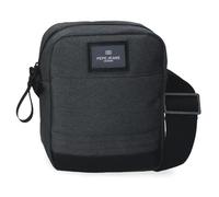 Pepe Jeans Whitton Borsa a tracolla piccola nera 15 x 19,5 x 6 cm Pelle sintetica e poliestere by Joumma Bags