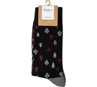 PEPE JEANS Xmas Tree Crew Socks 3 Pairs Calzini, Multicolore, 7 Uomo
