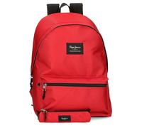 Pepe Jeans Zainetto Casual Aris + Astuccio Rosso Unisex
