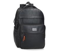 Pepe Jeans Egham Zaino per laptop adattabile, nero, 31 x 44 x 15 cm, poliestere, 20,46 l, Nero, Taglia unica, Zaino per laptop adattabile